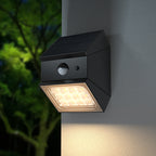 2.5W Solarna kinkiet ogrodowy z czujnikiem ruchu / Obudowa: Czarna / Barwa:3w1