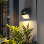 2.5W Solarna kinkiet ogrodowy z czujnikiem ruchu / Obudowa: Czarna / Barwa:3w1