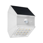 2.5W Solarna kinkiet ogrodowy z czujnikiem ruchu / Obudowa: Biała / Barwa:3w1