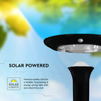 15W Ogrodowa Lampa Solarna z czujnikiem ruchu / Barwa:3w1 / Obudowa: Czarna