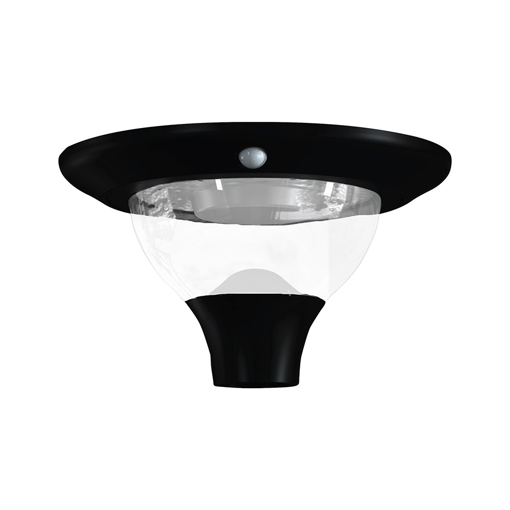 15W Ogrodowa Lampa Solarna z czujnikiem ruchu / Barwa:3w1 / Obudowa: Czarna