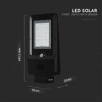 20W Lampa uliczna solarna z czujnikiem ruchu / Barwa:3w1 / Obudowa: Czarna