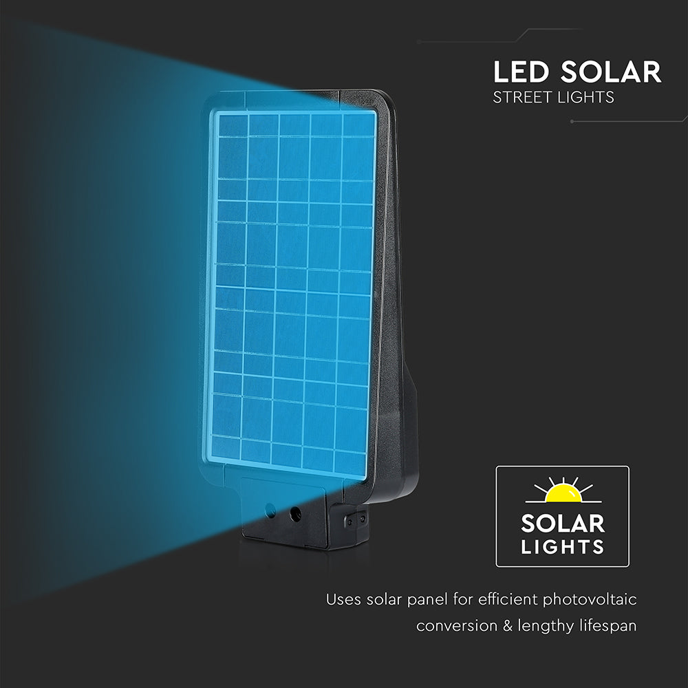 20W Lampa uliczna solarna z czujnikiem ruchu / Barwa:3w1 / Obudowa: Czarna