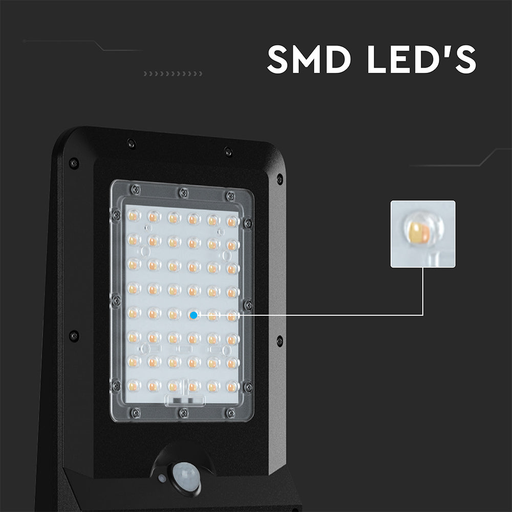 20W Lampa uliczna solarna z czujnikiem ruchu / Barwa:3w1 / Obudowa: Czarna