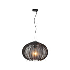 Lampa Wisząca E27 / Klosz: Drut / Kolor:Czarny