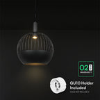 Lampa Wisząca / Gniazdo: GU10 / Klosz: Siatka / Czarny