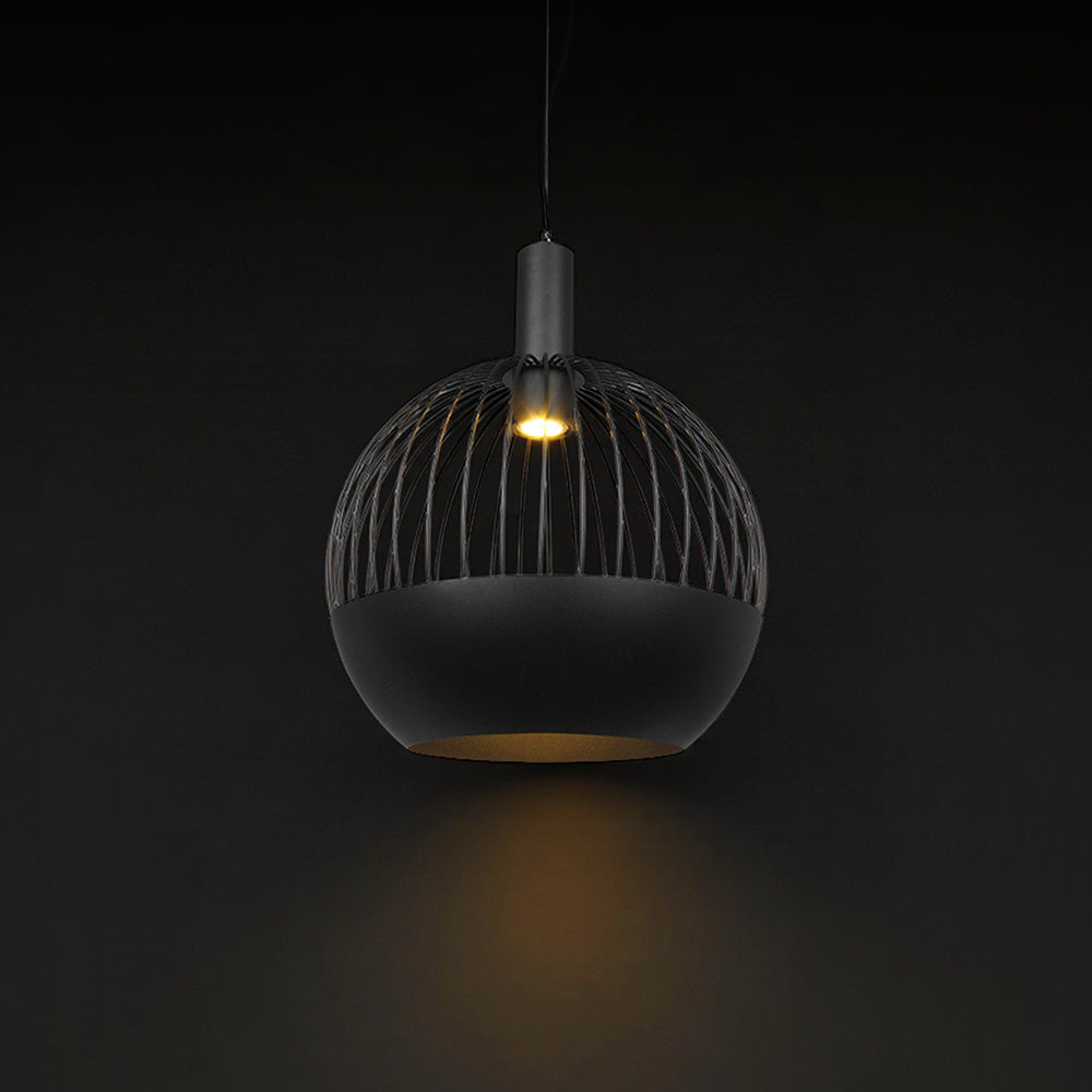 Lampa Wisząca / Gniazdo: GU10 / Klosz: Siatka / Czarny