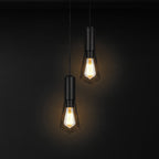 Lampa Wisząca / Gniazdo: 2xE27 / Klosz: Siatka / Czarny