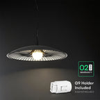 Lampa Wisząca / Gniazdo: G9 / Klosz: Siatka / Czarny + Biały