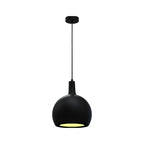 Lampa Wisząca / Gniazdo: E27 / Klosz: Kula / Czarny