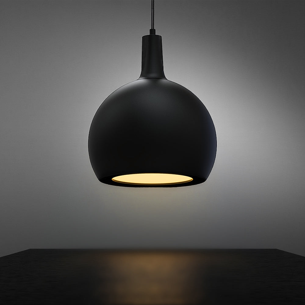 Lampa Wisząca / Gniazdo: E27 / Klosz: Kula / Czarny