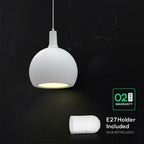 Lampa Wisząca / Gniazdo: E27 / Klosz: Kula / Biały