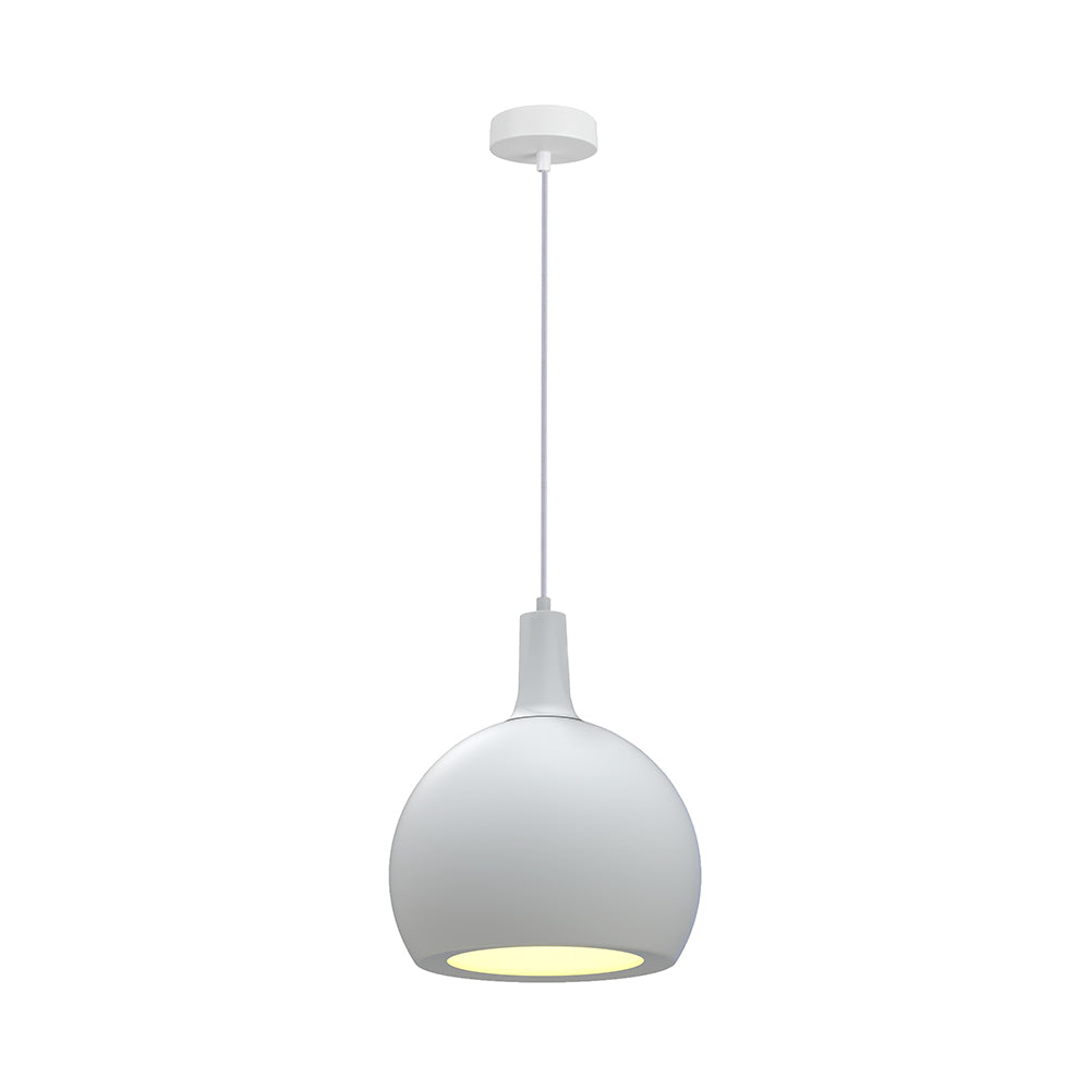 Lampa Wisząca / Gniazdo: E27 / Klosz: Kula / Biały