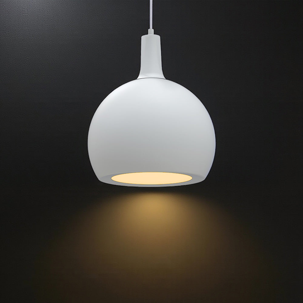 Lampa Wisząca / Gniazdo: E27 / Klosz: Kula / Biały