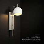 10W Dekoracyjny kinkiet LED / Barwa: 3000K / Obudowa: Biała