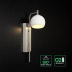 10W Dekoracyjny kinkiet LED / Barwa: 3000K / Obudowa: Biała