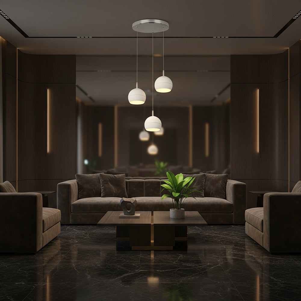 3x10W Dekoracyjna lampa sufitowa LED / Barwa: 3000K / Obudowa: Biała