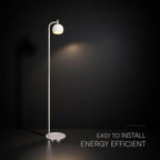 Lampa podłogowa / Barwa: 3000K / Klosz: Okrągły / Kolor: Biały