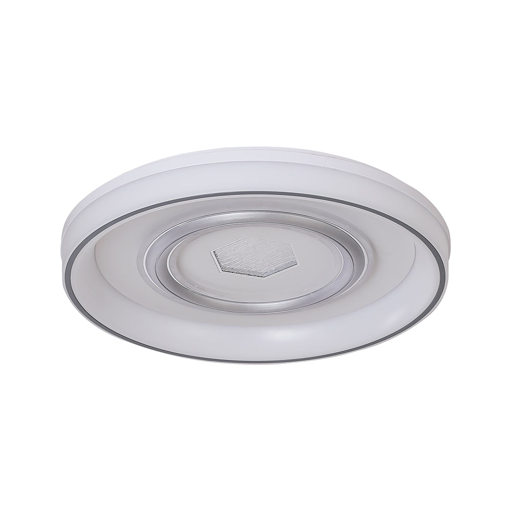 36W Dekoracyjna lampa sufitowa LED / Barwa: 3w1 / Sterowanie: Pilot / Obudowa: Biała / IP20