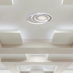48W Dekoracyjna lampa sufitowa LED / Barwa: 3w1 / Sterowanie: Pilot / Obudowa: Biała / IP20