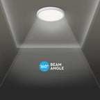 36W Dekoracyjna lampa sufitowa LED / Barwa: 3w1 / Sterowanie: Pilot / Obudowa: Biała / IP20