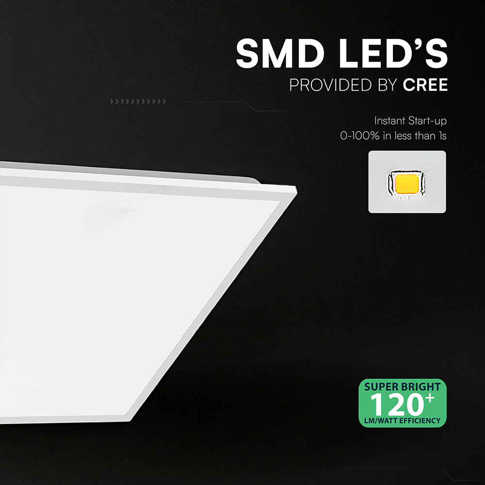 40W Panel LED CLARO / BACKLIT / 600x600mm / Chip CREE / Zasilacz STARSENSE / Barwa:6500K / 6 Lat gwarancji / Skuteczność 120lm/W
