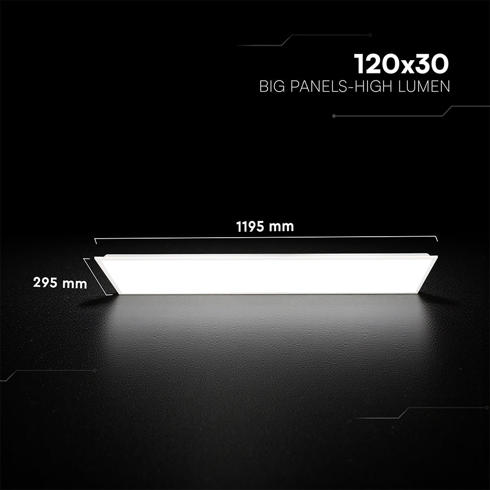 40W Panel LED BACKLIT 1200x300mm / Chip CREE / Zasilacz STARSENSE / Barwa:6500K / 6 Lat gwarancji / Skuteczność 120lm/W