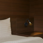 3W Hotelowa lampa ścienna / Chip CREE / Barwa: 3000K / Kolor: Czarny