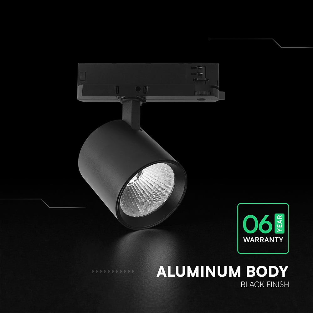 30W Lampa LED na szynoprzewód / Chip CREE / Barwa: 4000K / 6 lat gwarancji / Obudowa: Czarna