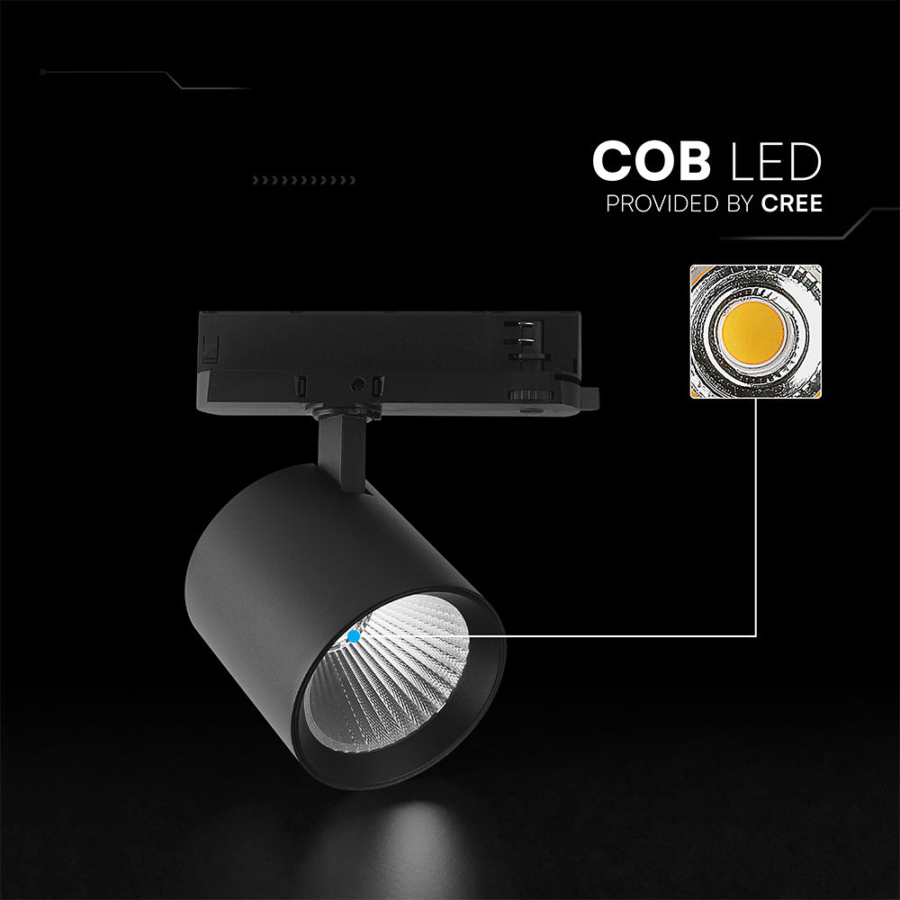 36W Lampa LED na szynoprzewód / Chip CREE / Barwa: 4000K / 6 lat gwarancji / Obudowa: Czarna