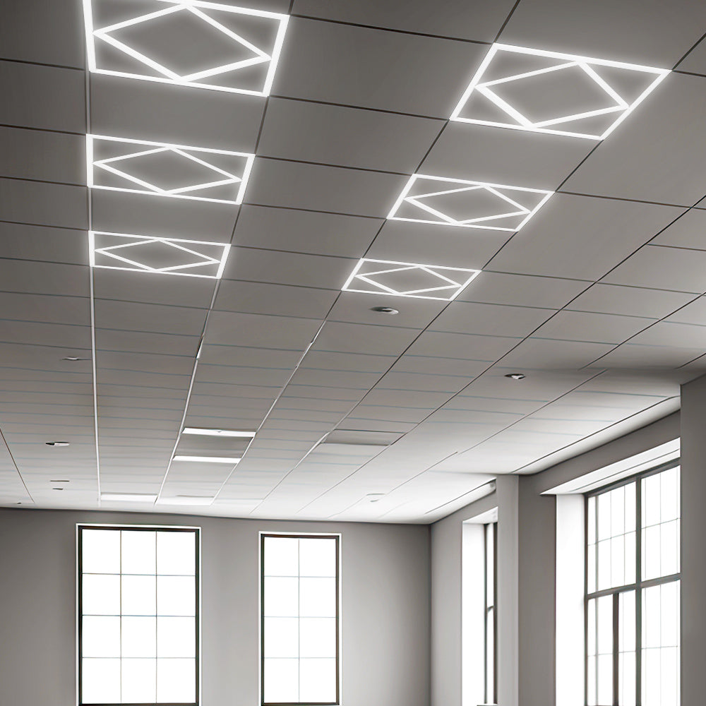 64W Panel LED Ramowy diament 600x600mm / Zasilacz LIFUD / FLICKER FREE / Barwa: 6500K / Opakowanie: 6szt.