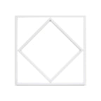 64W Panel LED Ramowy diament 600x600mm / Zasilacz LIFUD / FLICKER FREE / Barwa: 6500K / Opakowanie: 6szt.
