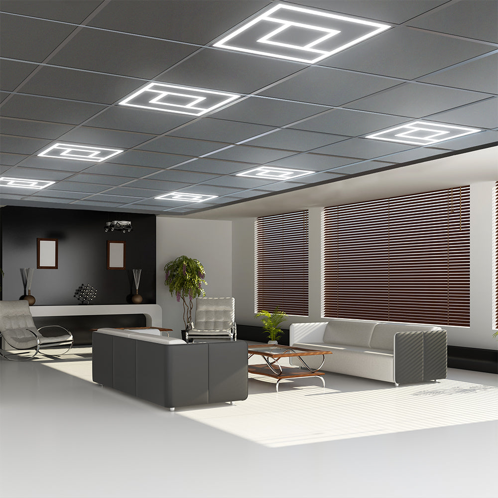 60W Panel LED Ramowy Kwadrat 600x600mm / Zasilacz LIFUD / FLICKER FREE / Barwa: 6500K / Opakowanie: 6szt.