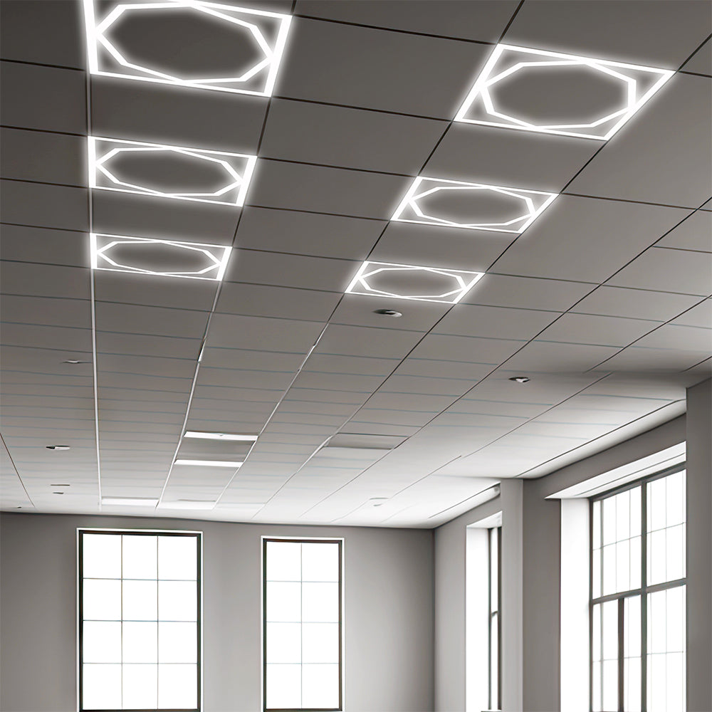 72W Panel LED Ramowy Ośmiokąt 600x600mm / Zasilacz 2xLIFUD / FLICKER FREE / Barwa: 6500K / Opakowanie: 6szt.