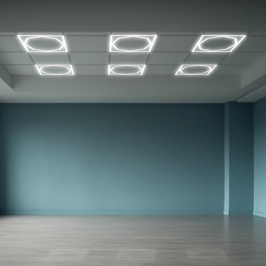 72W Panel LED Ramowy Ośmiokąt 600x600mm / Zasilacz 2xLIFUD / FLICKER FREE / Barwa: 6500K / Opakowanie: 6szt.