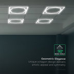 72W Panel LED Ramowy Ośmiokąt 600x600mm / Zasilacz 2xLIFUD / FLICKER FREE / Barwa: 6500K / Opakowanie: 6szt.