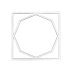 72W Panel LED Ramowy Ośmiokąt 600x600mm / Zasilacz 2xLIFUD / FLICKER FREE / Barwa: 6500K / Opakowanie: 6szt.