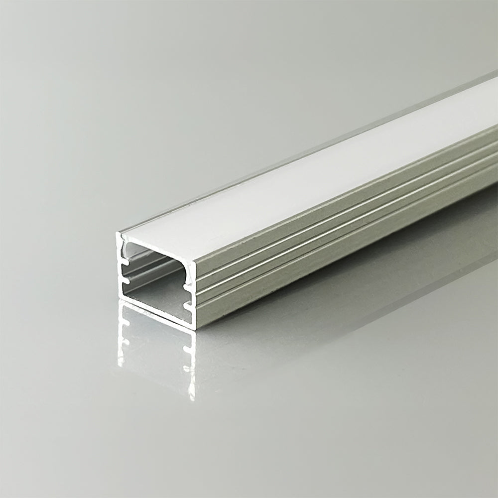 Profil Aluminiowy do paska LED na powierzchniowy / 2000x14.8x10mm / Kolor: Aluminium