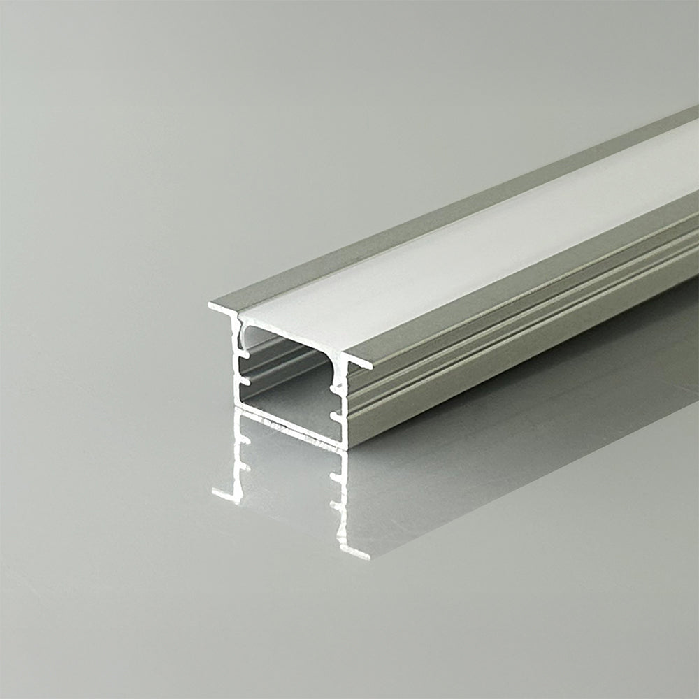 Profil Aluminiowy do paska LED na wpuszczany / 2000x14.8x10mm / Kolor: Aluminium