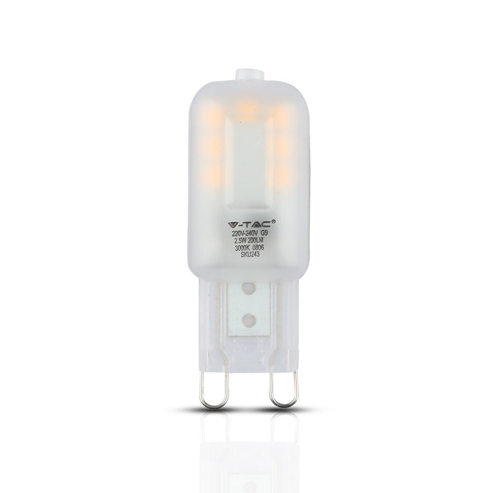 2.5W G9 Żarówka LED / Chip SAMSUNG / Barwa:3000K / Trzonek:G9