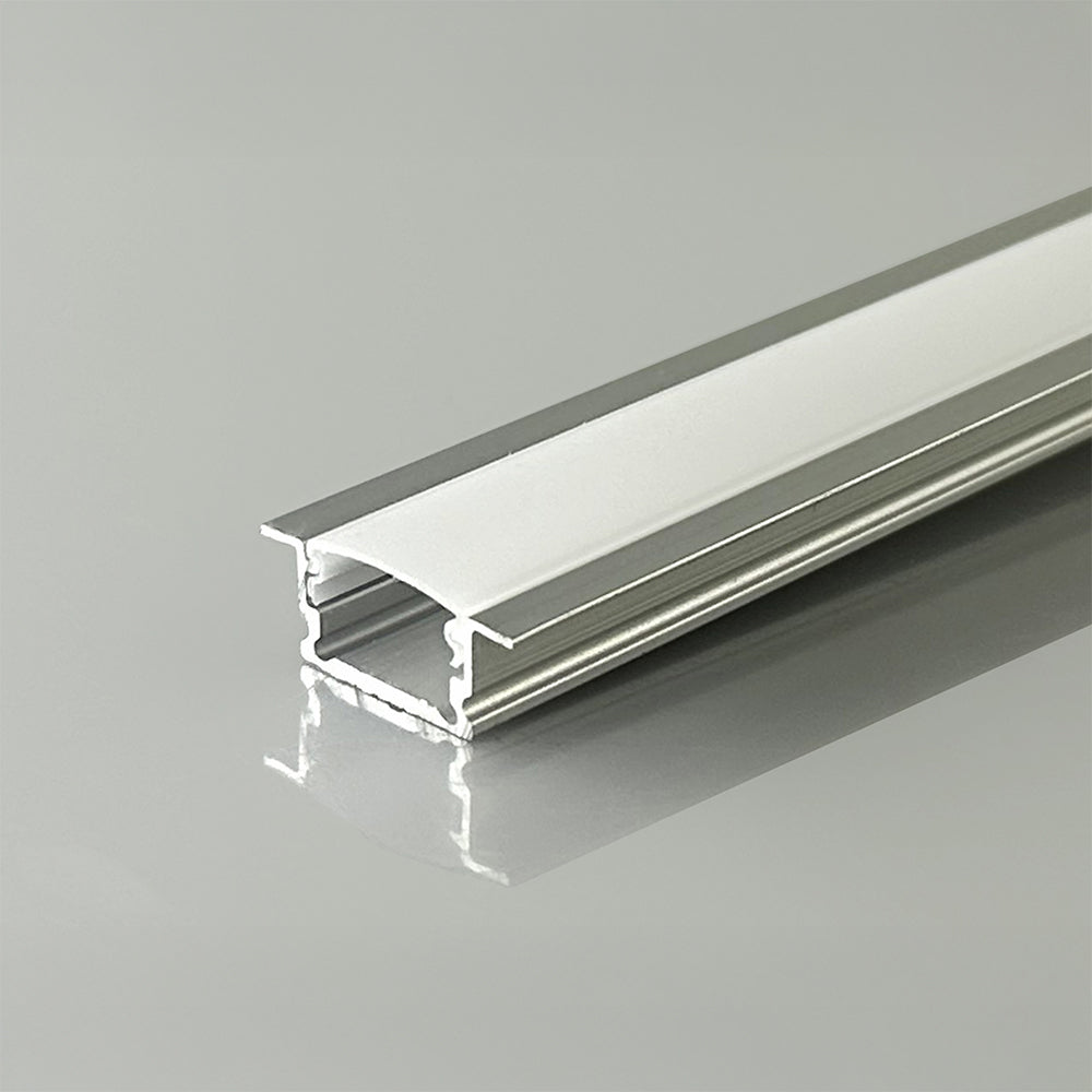 Profil Aluminiowy do paska LED na wpuszczany / 2000x13.2x7mm / Kolor: Aluminium