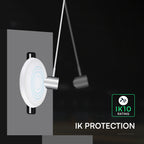 VT-8179 LED DOME LIGHT WITH MICROWAVE SENSOR CREE CHIP 5IN1 POWER /CCT IP65 6 YEARS WTY