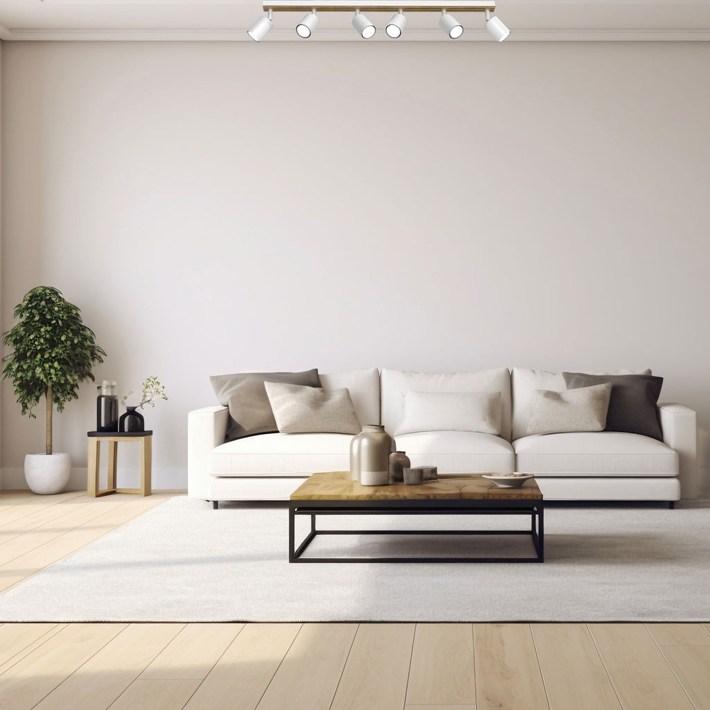 Spot Terra line 800 white/wood/white swivel 6xGU10 (Ceryfikat FSC 100%, SGSCH-COC-070615)