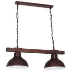 żyrandol Hakon dark wood 2xE27