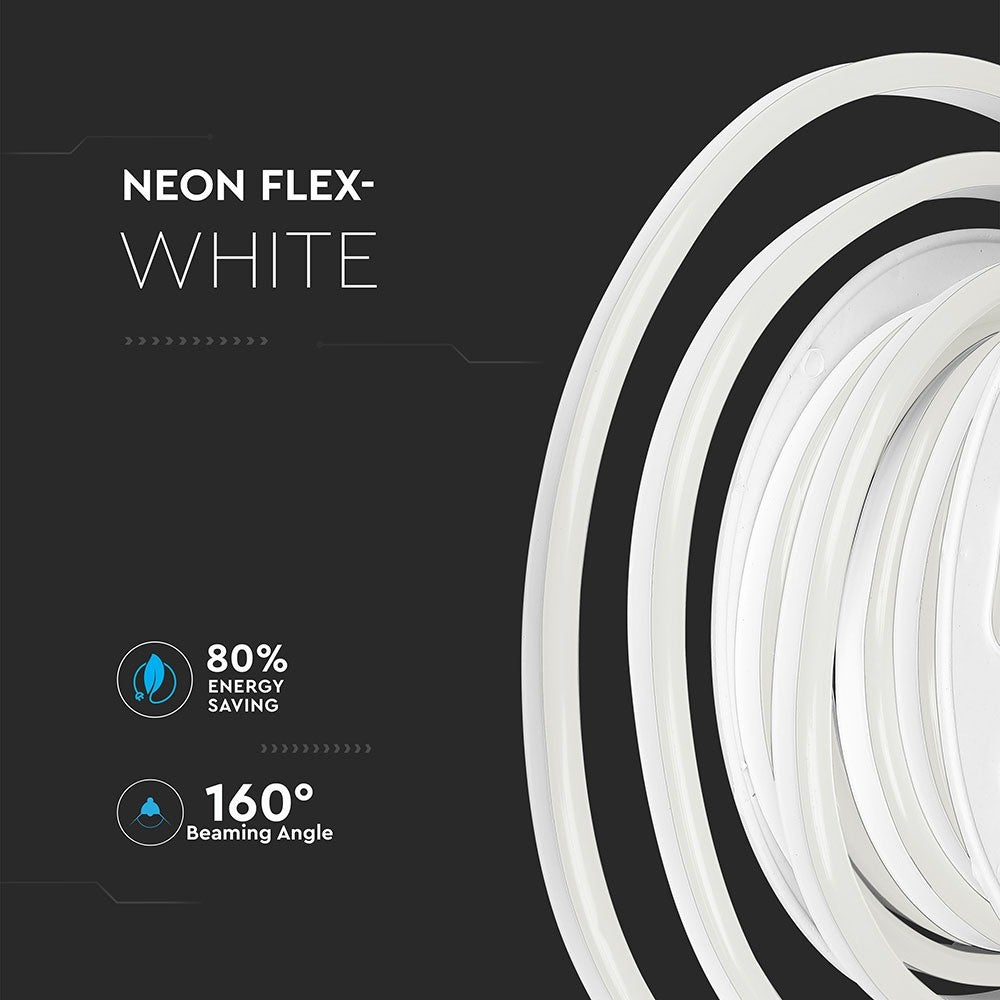 NEON FLEX / Barwa:6000K / Zasilanie: 24V / Rolka:10m