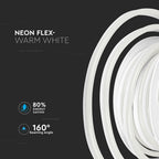 NEON FLEX / Barwa:3000K / Zasilanie: 24V / Rolka:10m