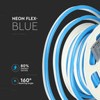 NEON FLEX / Barwa: Niebieski / Zasilanie: 24V / Rolka:10m