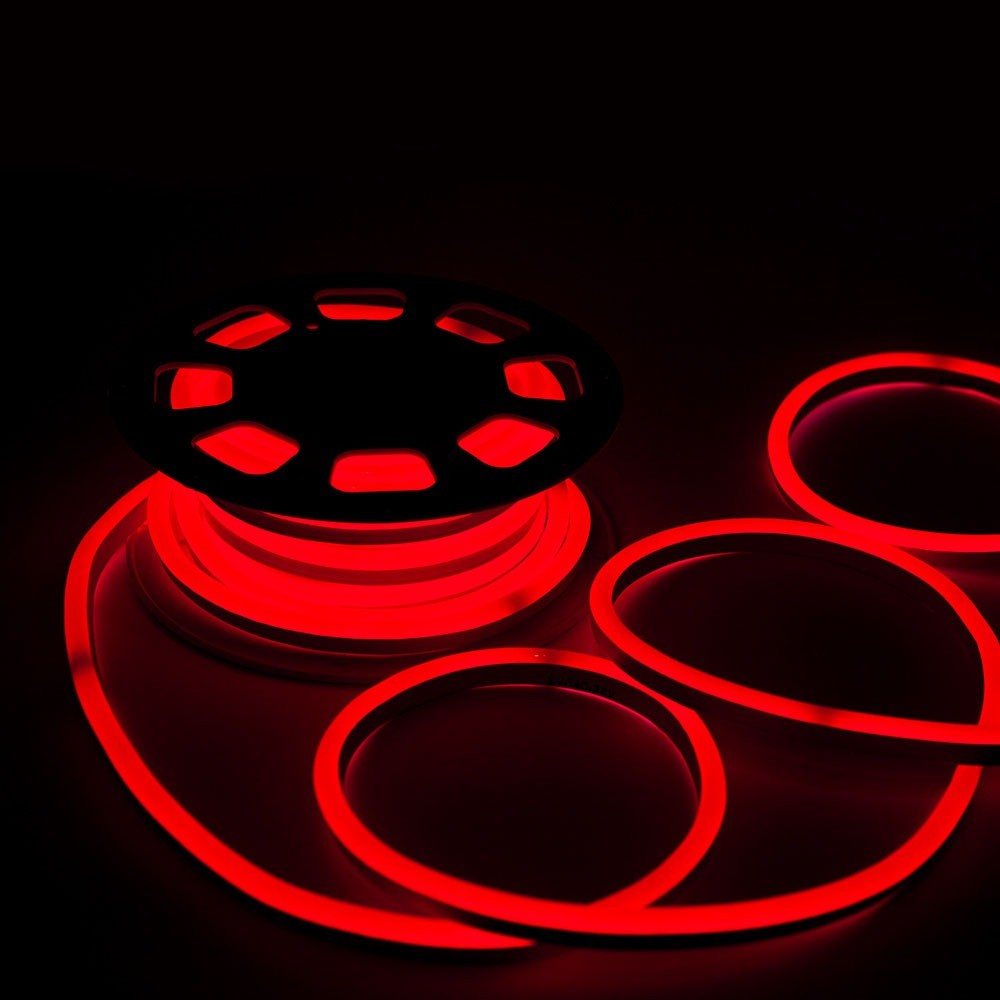 NEON FLEX / Barwa: Czerwony / Zasilanie: 24V / Rolka:10m