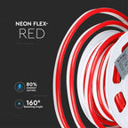 NEON FLEX / Barwa: Czerwony / Zasilanie: 24V / Rolka:10m