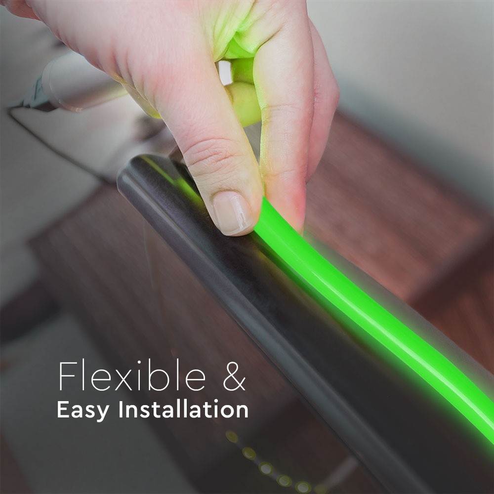 NEON FLEX / Barwa: Zielony / Zasilanie: 24V / Rolka:10m